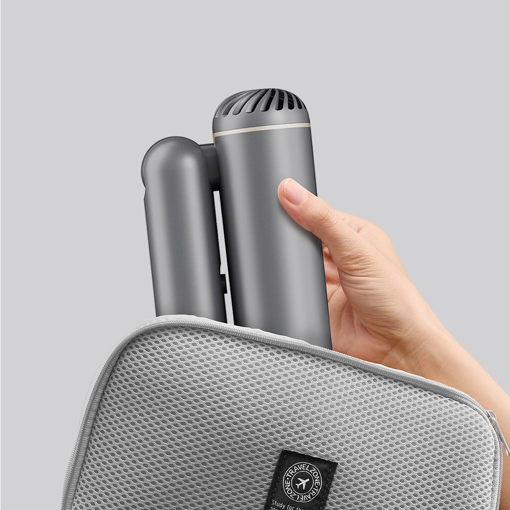 Máy Sấy Tạo Kiểu Tóc Gấp Gọn LocknLock ENA626GRY, Hàng Chính Hãng, Màu Xám, 1300W - JoyMall