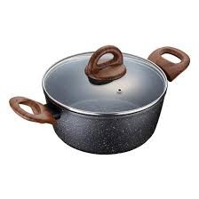 Nồi nhôm chống dính BAUM Marble 2 tay cầm Lock&Lock LBU1242(24cm) , LBU1202(20cm) - hàng chính hãng - JoyMall