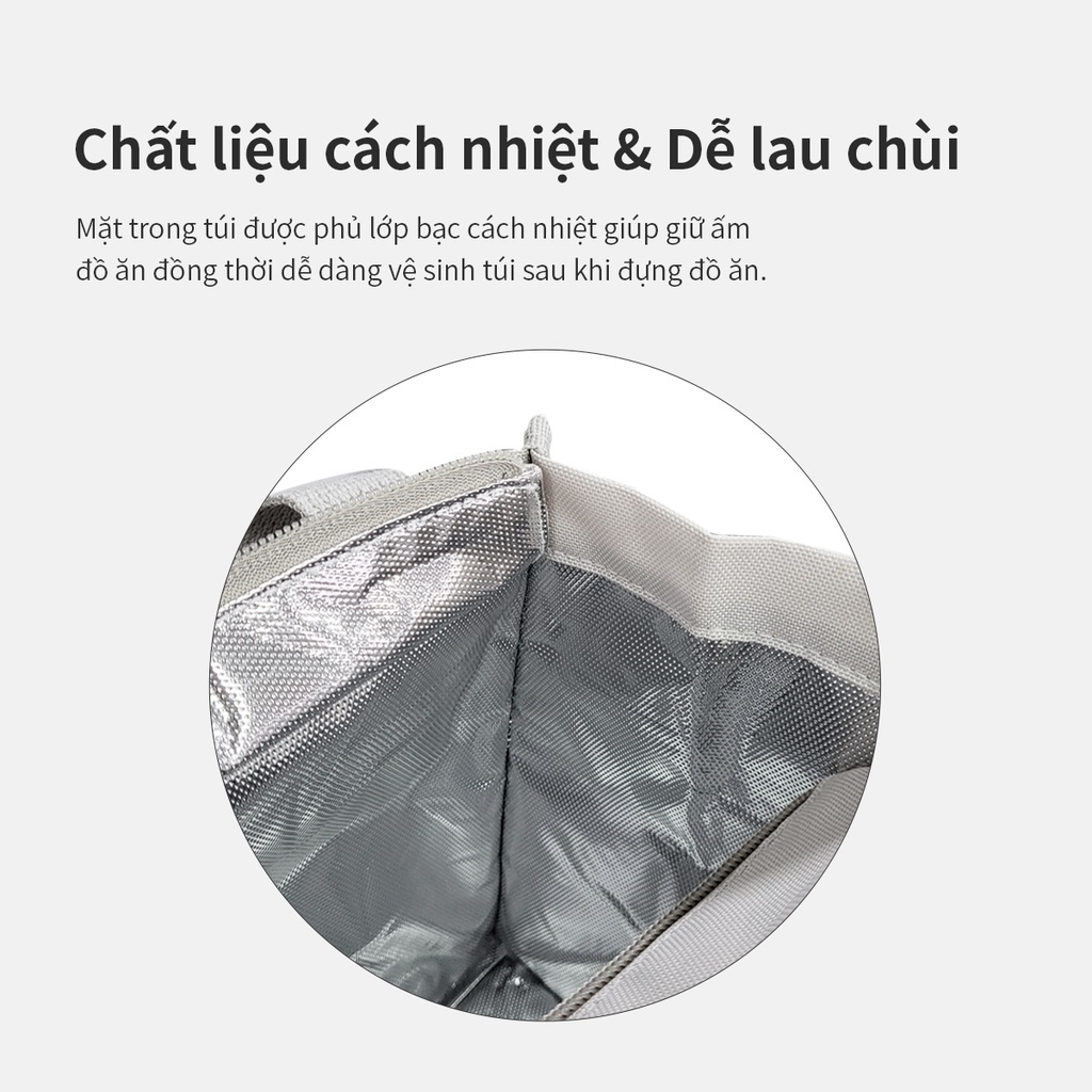 Bộ túi hộp cơm thủy tinh Lock&Lock LLG429DS2, LLG428S2 - Hàng Chính Hãng, Dùng Được Lò Vi Sóng, Túi Đựng Nhiều - JoyMall