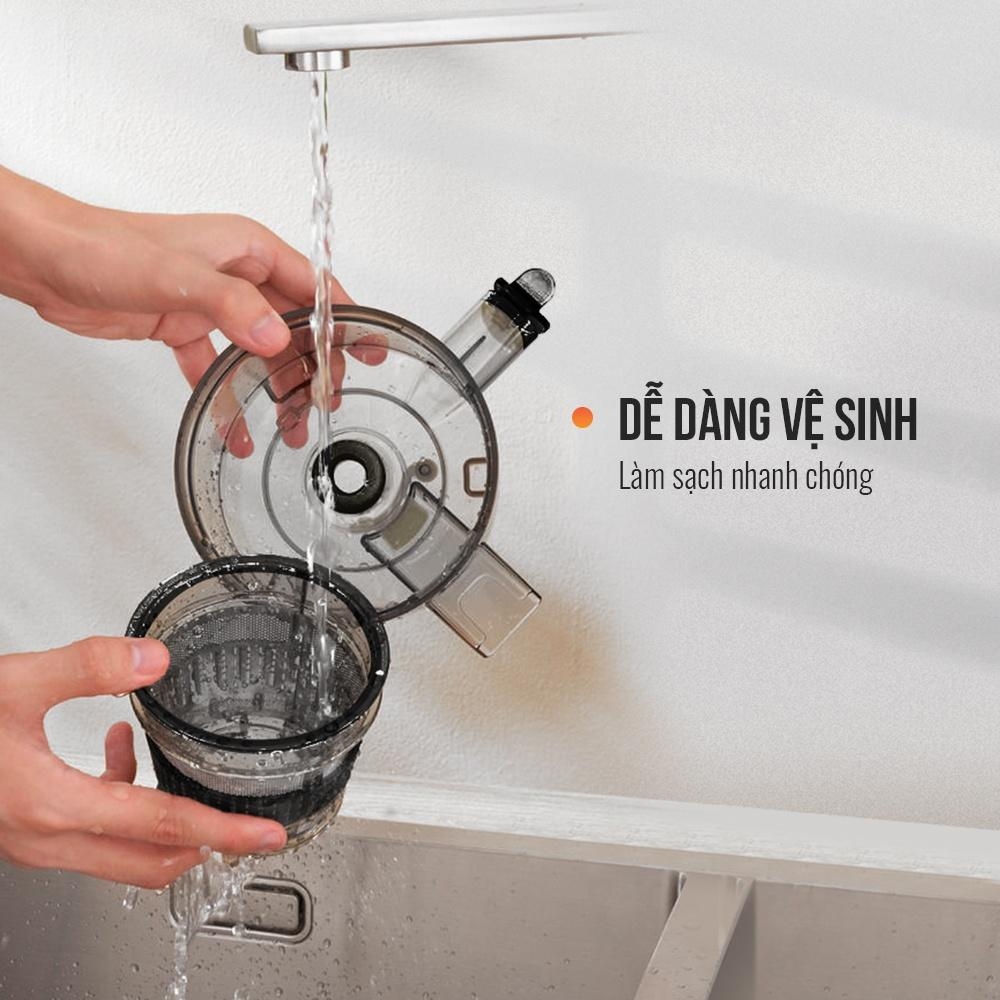 Máy Ép Chậm Trái Cây Elmich JEE-3898, Hàng chính hãng, Độ ồn thấp bé hơn 55dB, Ống Tiếp Nguyên Liệu Lớn 83mm - JoyMall