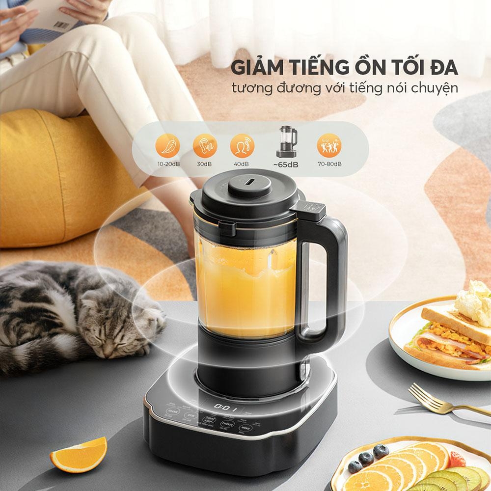 Máy làm sữa hạt đa năng Elmich CBE-3904OL 1.2L, Hàng chính hãng, Lưỡi dao 3 tầng 8 cánh, Mâm nhiệt phủ Ceramic - JoyMall