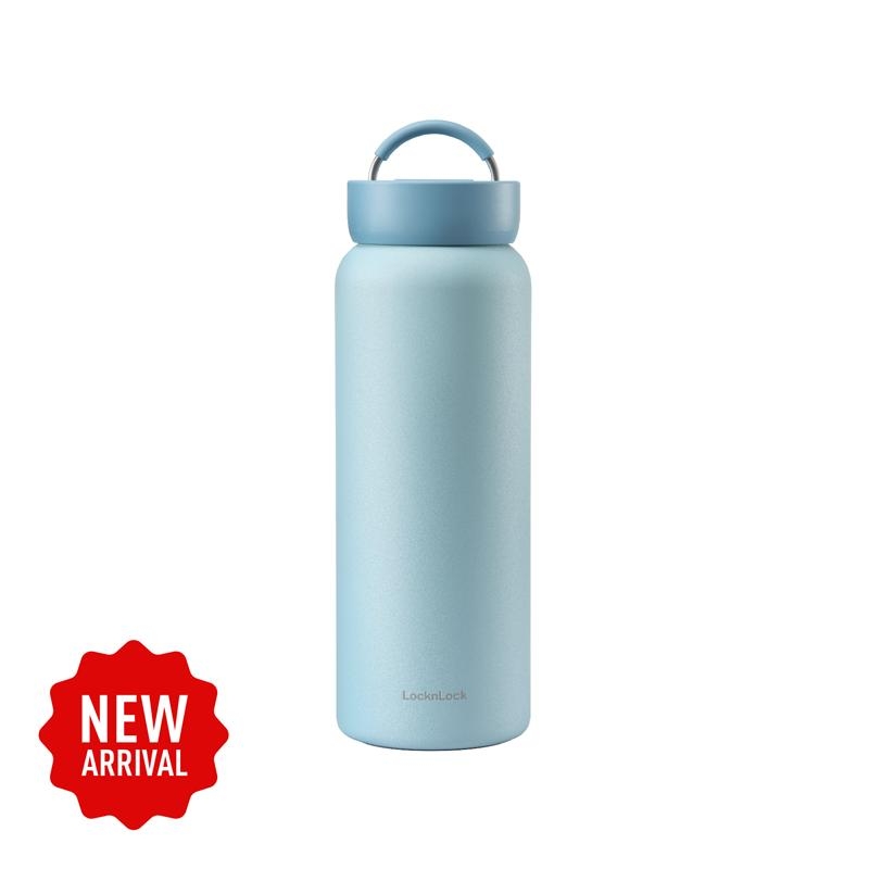 Bình giữ nhiệt Lock&Lock Jumbo Tumbler 900ml LHC4300- Có quai xách inox - Giữ nhiệt 24h - Hàng chính hãng