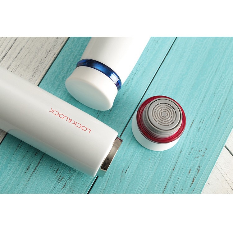 Bình Giữ Nhiệt Lock&Lock Feather Light LHC4131 (450ml) - Hàng Chính Hãng, Bằng Thép Không Gỉ, Có Lưới Lọc Trà - JoyMall