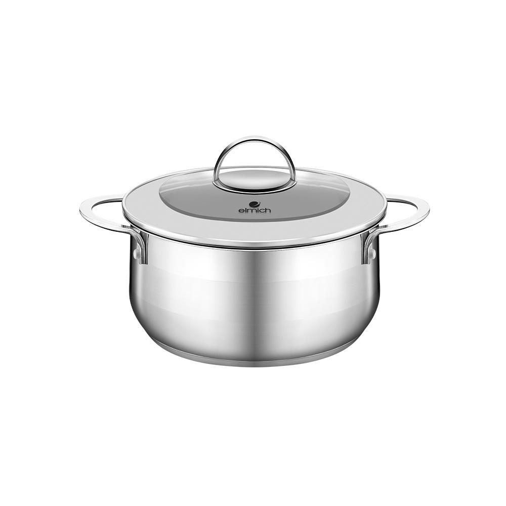 Bộ nồi inox 5 đáy Elmich Celestin EL-3978 18,20,22cm, EL-3979 18,20cm, Hàng chính hãng, dùng các loại bếp - JoyMall