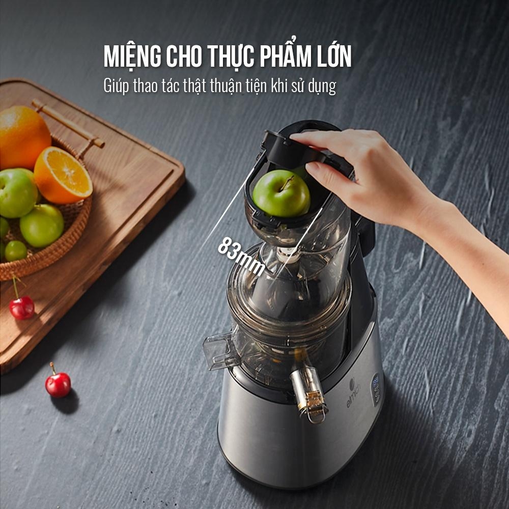Máy Ép Chậm Trái Cây Elmich JEE-3898, Hàng chính hãng, Độ ồn thấp bé hơn 55dB, Ống Tiếp Nguyên Liệu Lớn 83mm - JoyMall