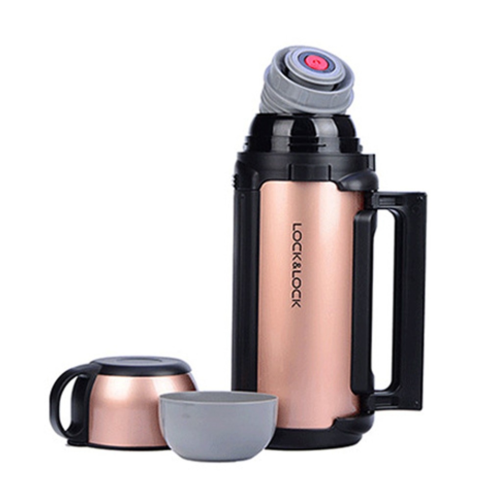 Bình Giữ Nhiệt Cỡ Đại Lock& Lock LHC1412 LHC1413 1.5L 1.8L - Hàng Chính Hãng, Bằng Thép Không Gỉ,Có Tay Xách - JoyMall