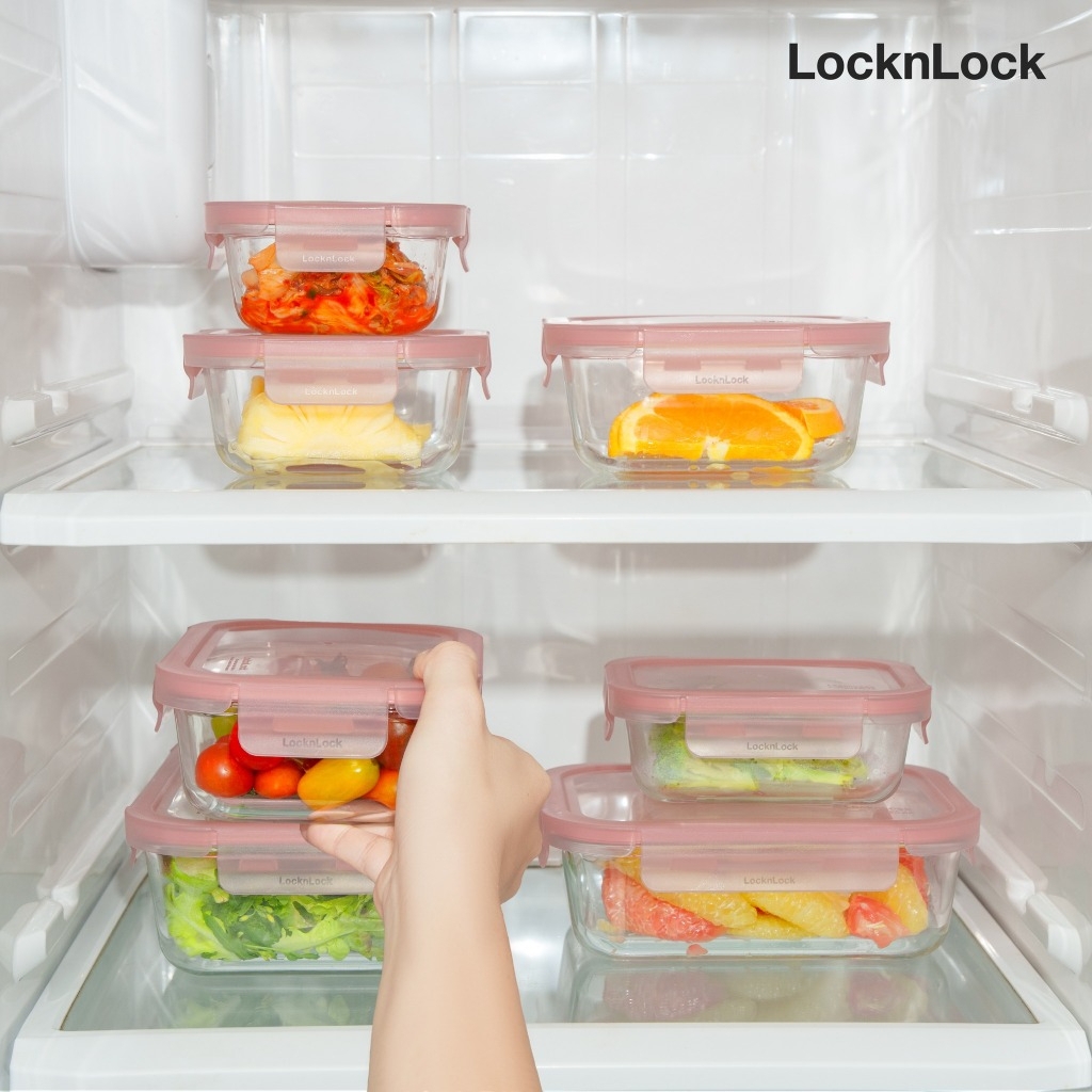 Hộp Thủy Tinh Rose Glass LocknLock Chịu Nhiệt, Hàng Chính Hãng, Sử Dụng Được Lò Vi Sóng - JoyMall