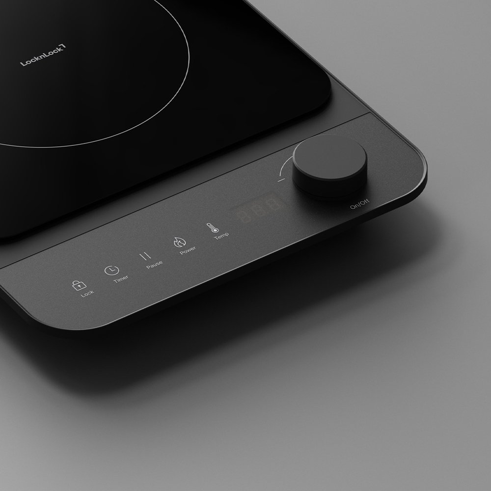 Bếp điện từ Locknlock Induction Cooker EJI351BLK công suất 2000W - Màu đen