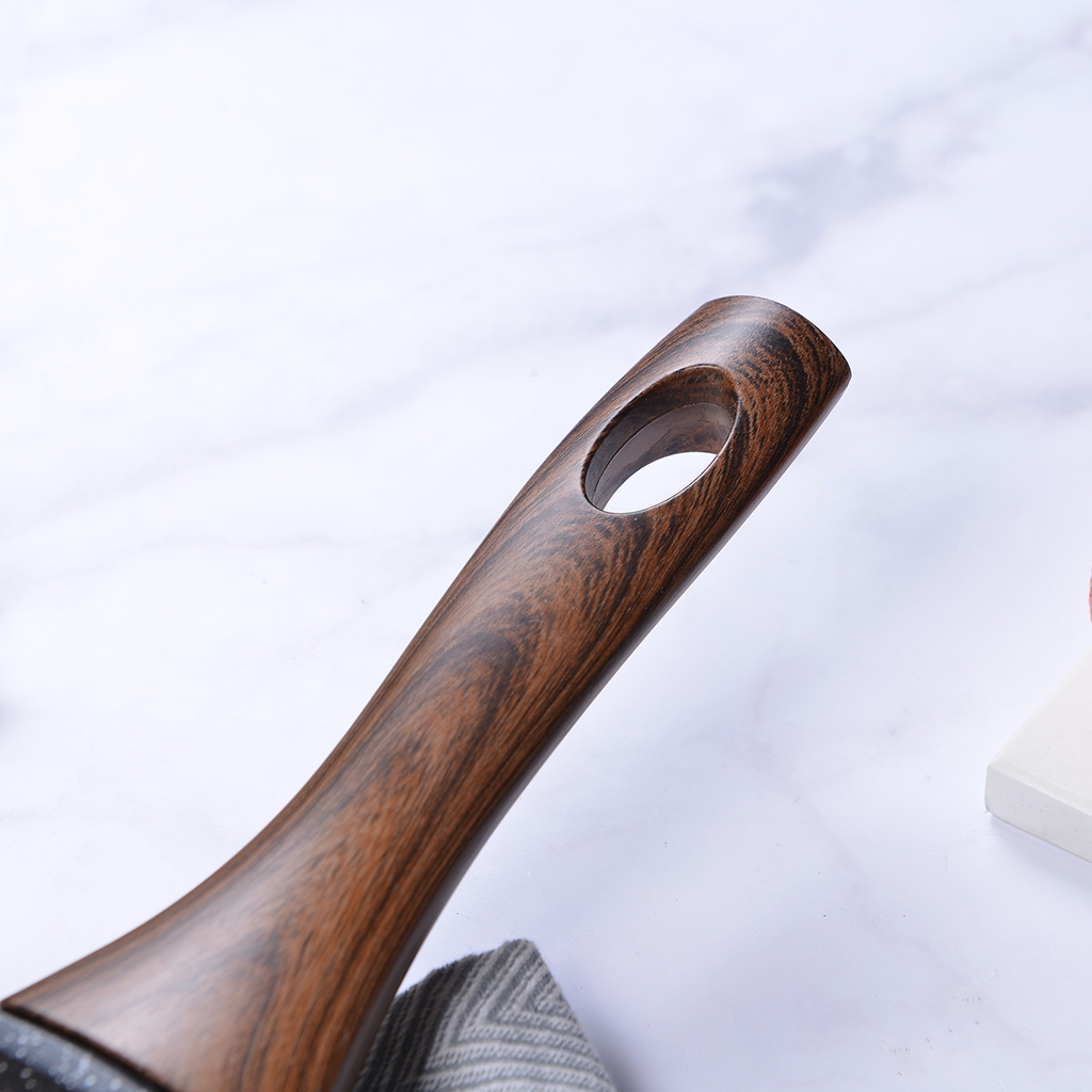 Chảo nhôm chống dính Lock&Lock Baum Marble LBU1203 20cm LBU1243 24cm LBU1283 28cm dùng bếp từ