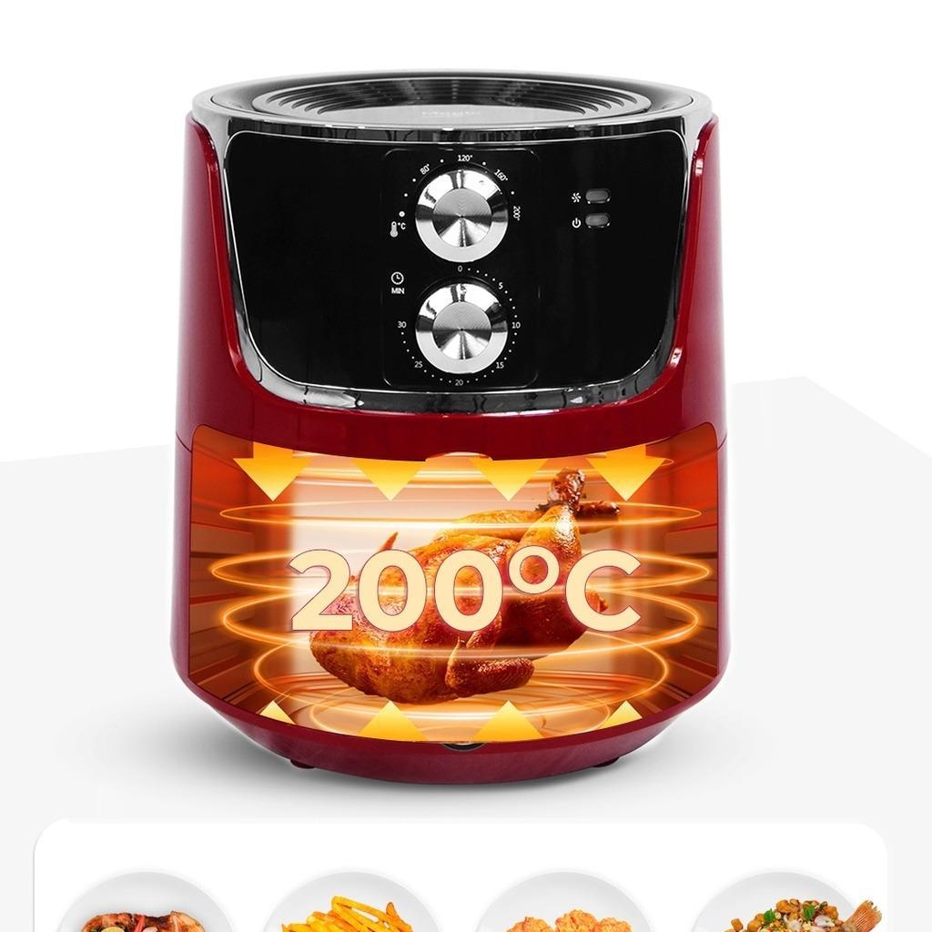 Nồi chiên không dầu Magic Korea A-801 Đỏ 6L 1800W, Hàng Chính Hãng, Loại Bỏ 80% Lượng Dầu Thừa - JoyMall