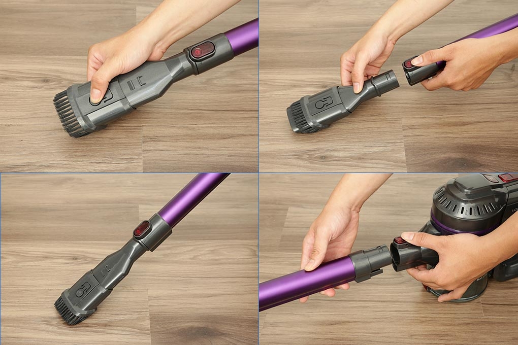 Máy hút bụi Lock&Lock cầm tay không dây ENV151 - Hàng chính hãng, dùng pin sạc, hút trong nhà và xe ô tô - JoyMall