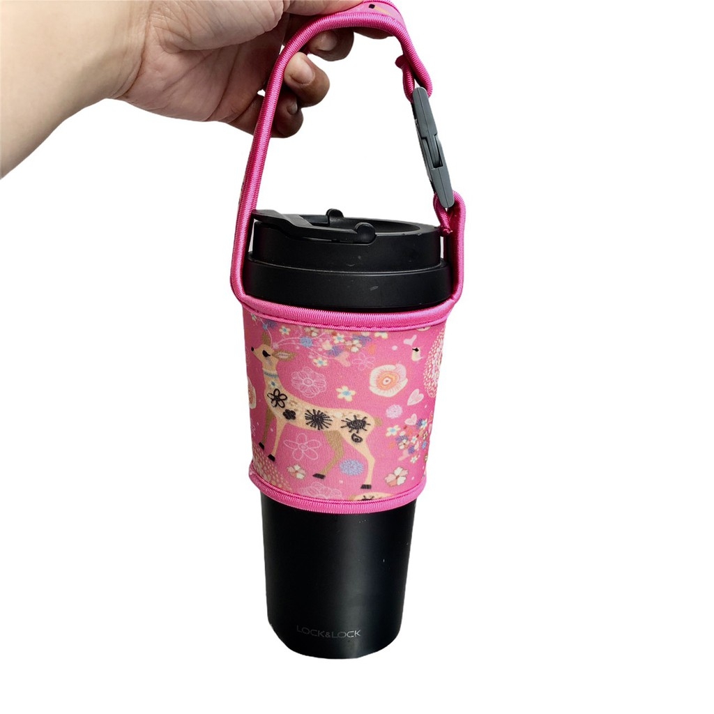 Túi đựng bình giữ nhiệt Lock&Lock ngộ nghĩnh dễ thương dành cho bình dưới 600ml LHC4131, LHC4125, LHC4227... - JoyMall