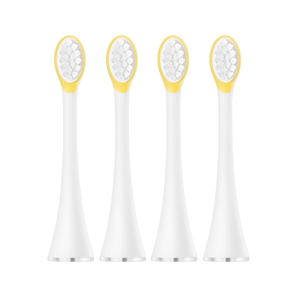 Bộ 4 đầu bàn chải điện cho bé Lock&Lock ENR226WHT-RB - Hàng chính hãng, lông chải mềm - JoyMall