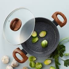 Nồi nhôm chống dính BAUM Marble 2 tay cầm Lock&Lock LBU1242(24cm) , LBU1202(20cm) - hàng chính hãng - JoyMall