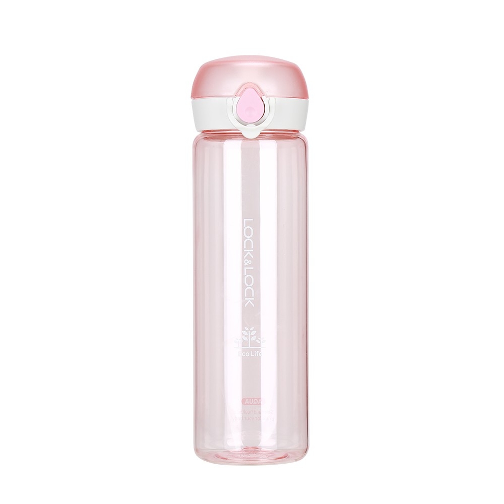Bình Nước Nhựa Tritan Lock&Lock One Touch ABF645 (550ml) - Hàng Chính Hãng, Chất Liệu An Toàn, BPA Free, Mở Nắp Dễ Dàng Chỉ Bằng Cách Nhấn Nút Bình