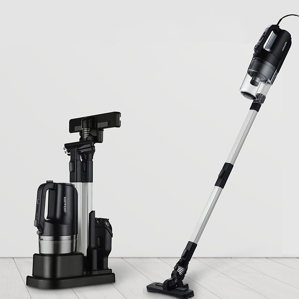 Máy hút bụi Lock&Lock cầm tay ENV336BLK 400w - Hàng chính hãng có dây, lực hút mạnh, đa dạng đầu hút, gọn nhẹ - JoyMall