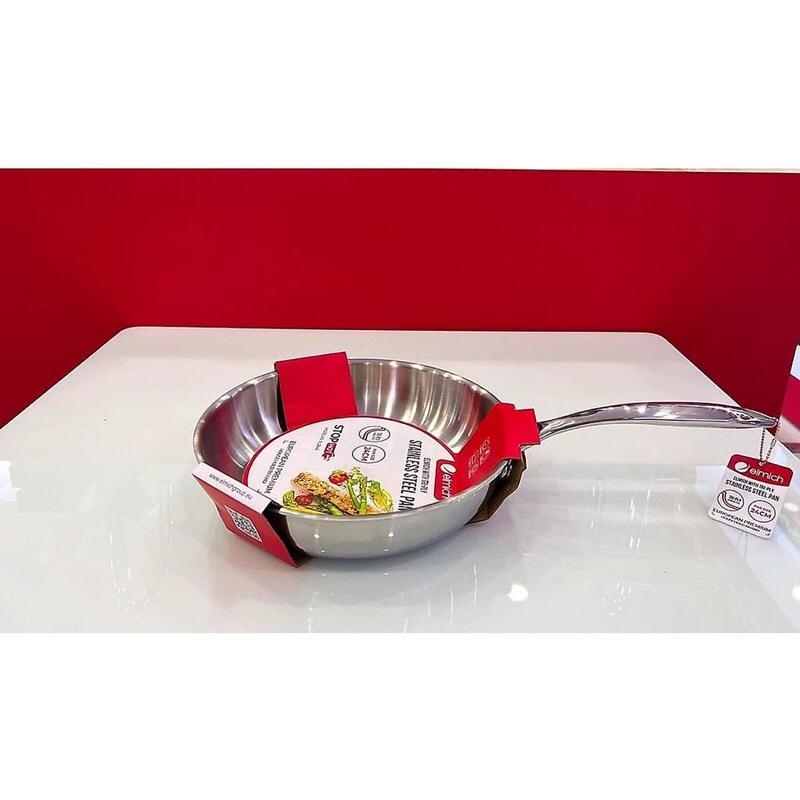 Chảo inox 3 lớp Trimax Elmich EL-3846 26cm, Hàng chính hãng, Công nghệ Stop Hot, dùng được mọi loại bếp - JoyMall