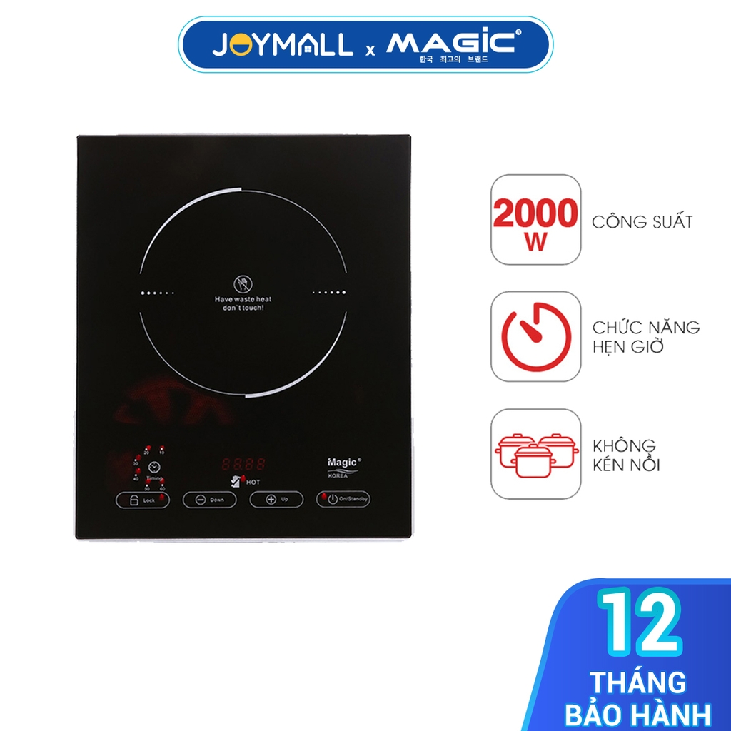 Bếp điện hồng ngoại Magic Korea A-47 2000W, Hàng Chính Hãng, Hai Vòng Nhiệt Không Kén Nồi - JoyMall