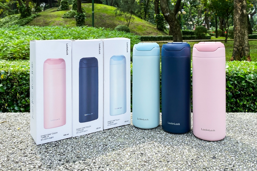 Bình giữ nhiệt LocknLock Dandy One Touch Tumbler 420ml - LHC3281