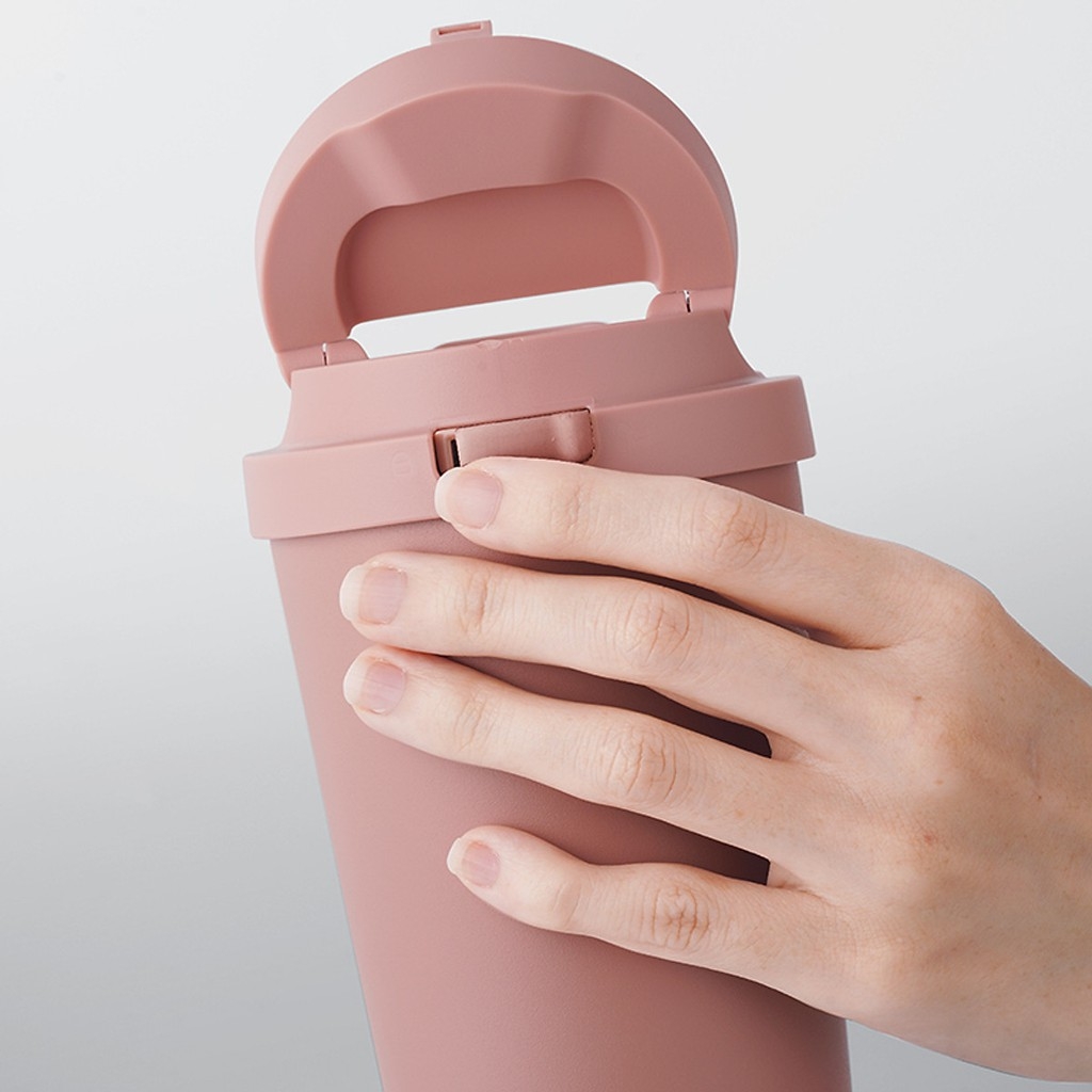 Ly giữ nhiệt LocknLock 550ml LHC3249 - Hàng chính hãng, mở nắp một chạm, chất liệu thép không gỉ miệng ly rộng - JoyMall