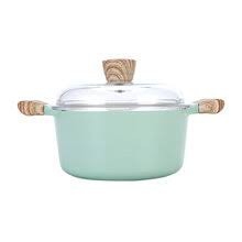 Nồi nhôm chống dính nắp thủy tinh Lock&Lock màu Mint CCA201(20cm),CCA202( 24cm),CCA203(26cm) - hàng chính hãng- JoyaMall