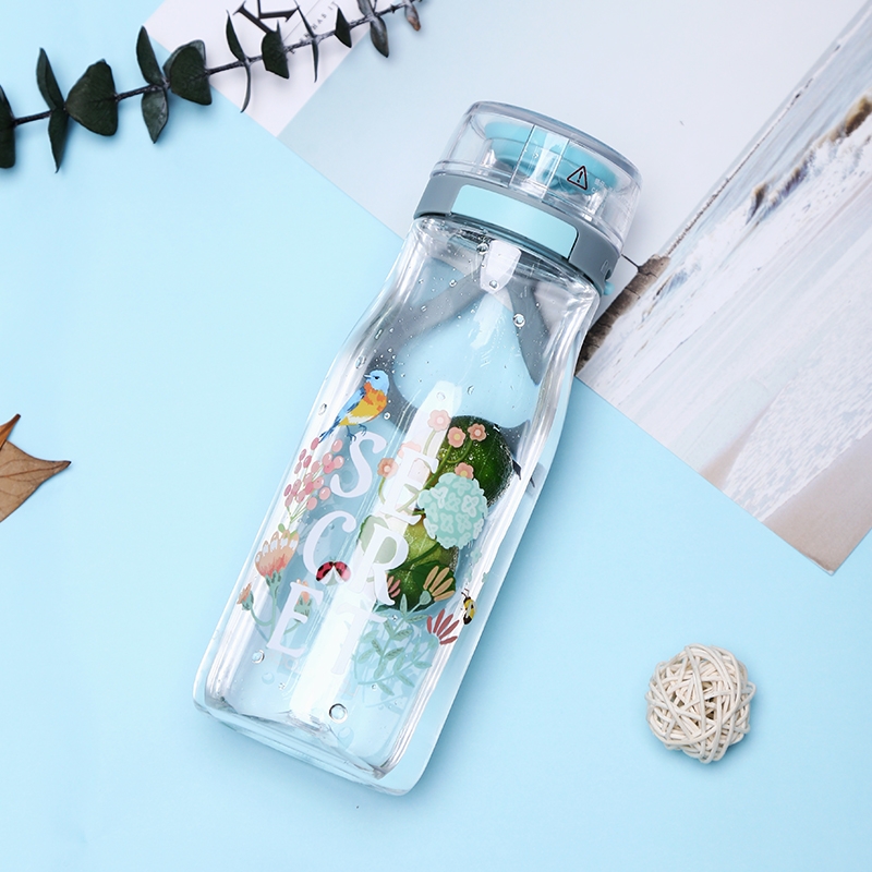 Bình Nước Nhựa Tritan Lock&Lock One Touch ABF687 500ml - Hàng Chính Hãng