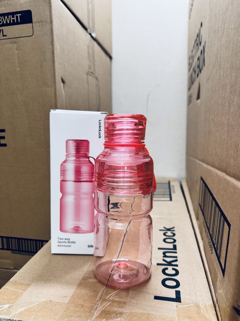 Bình nước nhựa tritan ABF769 ABF770 LocknLock Sport Bottle, Hàng chính hãng, 520-680ML, có quai cầm, chống rỉ-JoyMall