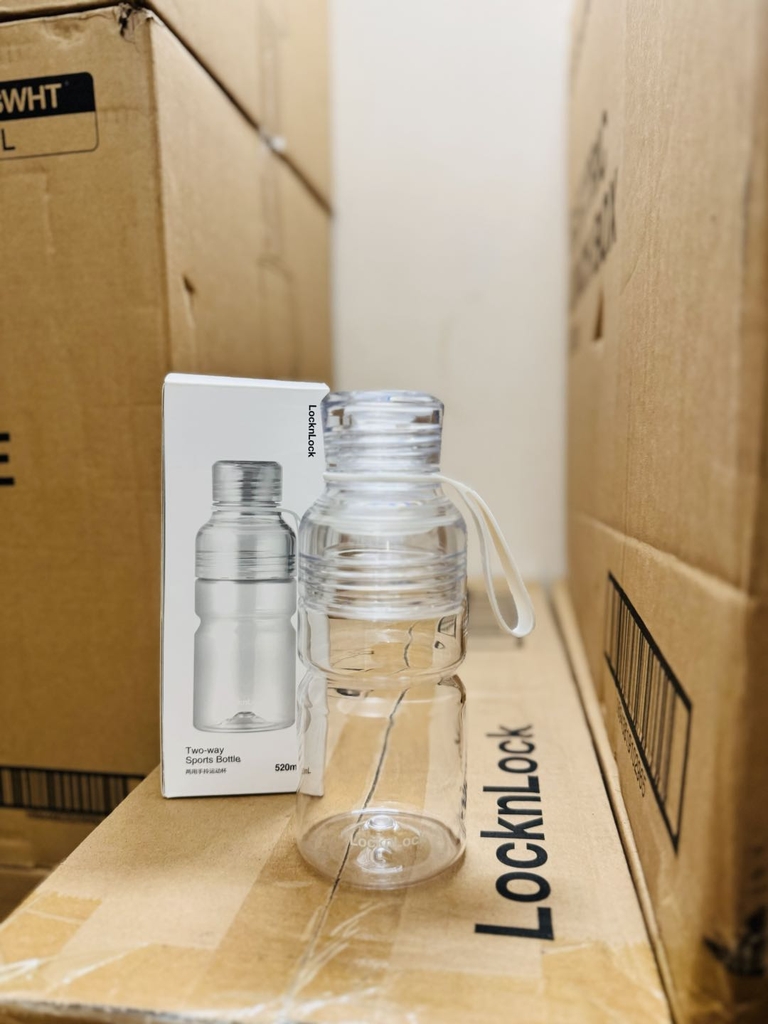 Bình nước nhựa tritan ABF769 ABF770 LocknLock Sport Bottle, Hàng chính hãng, 520-680ML, có quai cầm, chống rỉ-JoyMall