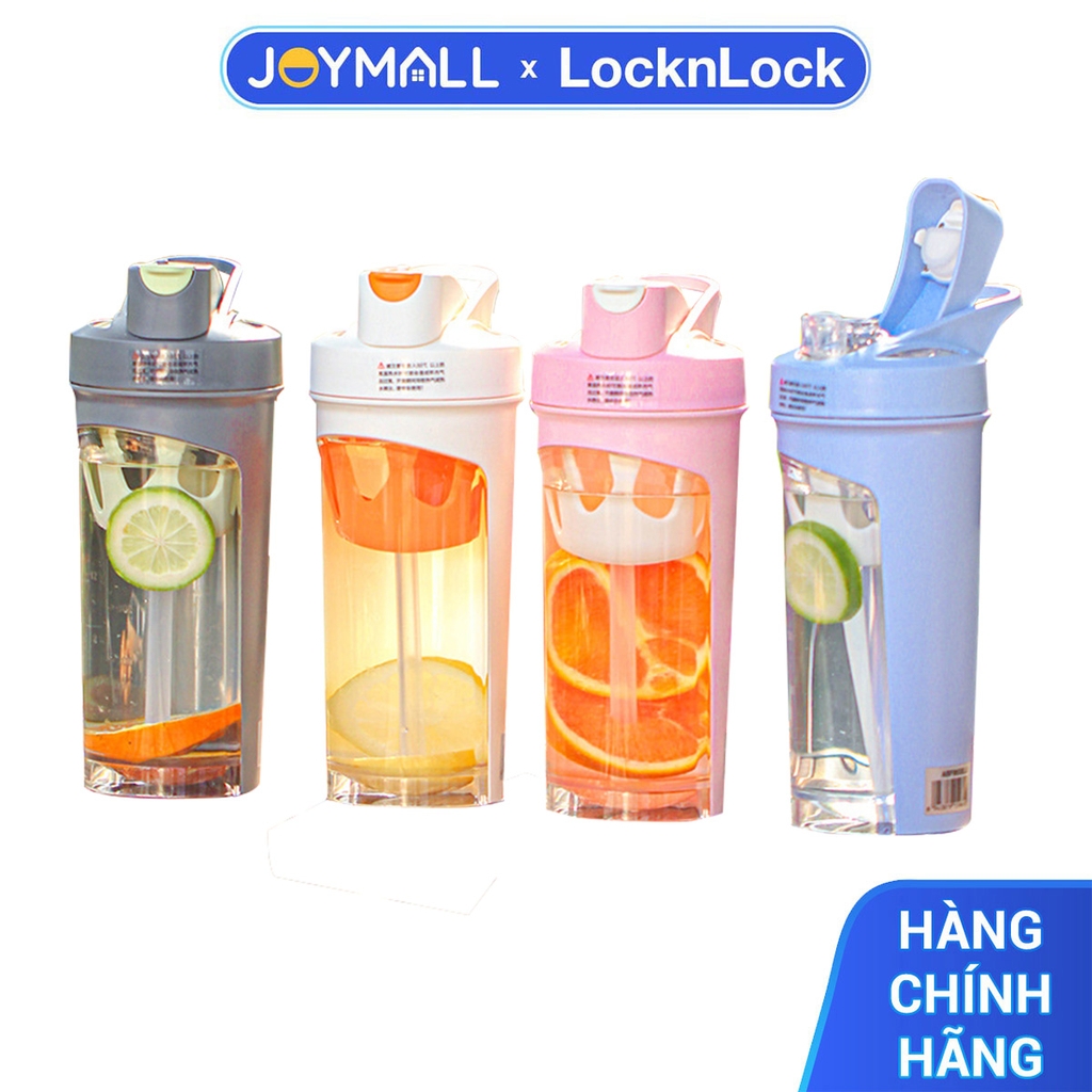 Bình nước nhựa tritan thể thao 780ml LocknLock ABF865, Hàng chính hãng, có quai cầm, ống hút silicone - JoyMall