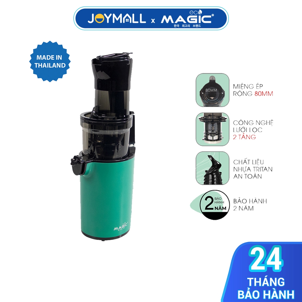 Máy ép chậm miệng rộng Thế hệ mới Magic Eco AC-137, Hàng Chính Hãng, Thiết Kế Hiện Đại, Nhỏ Gọn - JoyMall