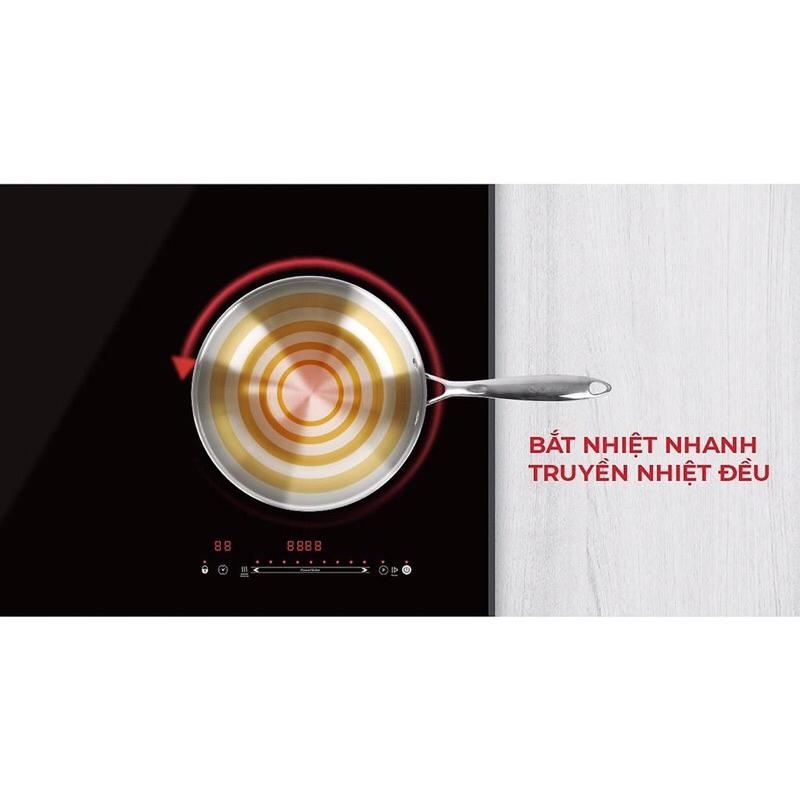 Chảo inox 3 lớp Trimax Elmich EL-3846 26cm, Hàng chính hãng, Công nghệ Stop Hot, dùng được mọi loại bếp - JoyMall