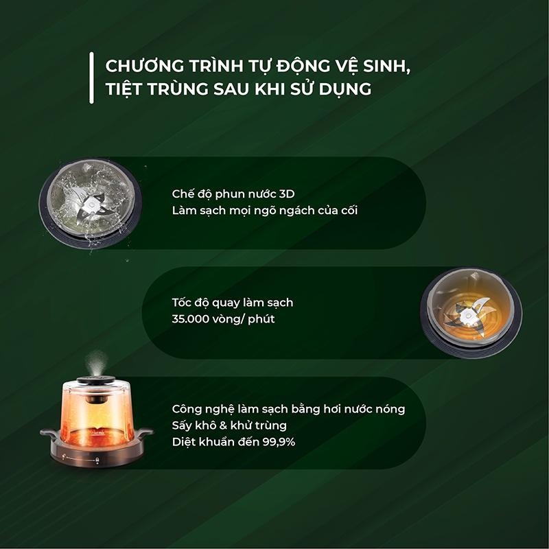 Máy xay nấu đa năng 6 trong 1 Elmich BLE-3901, Hàng chính hãng, 6 chương trình nấu, Gia nhiệt 3D bằng hơi nước - JoyMall