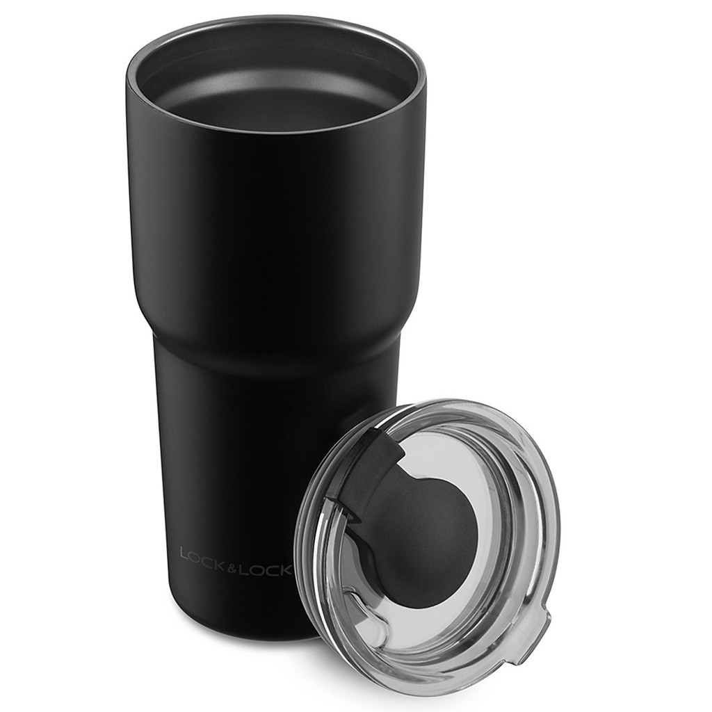 Ly giữ nhiệt Lock&Lock bằng thép không gỉ Swing Tumbler LHC4179BLK 350ml - Hàng chính hãng, miệng ly rộng - JoyMall