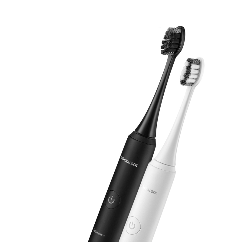 Bàn chải điện Lock&Lock ENR346 sạc không dây, chống nước, đèn led thông minh - Hàng chính hãng tặng 2 đầu chải - JoyMall