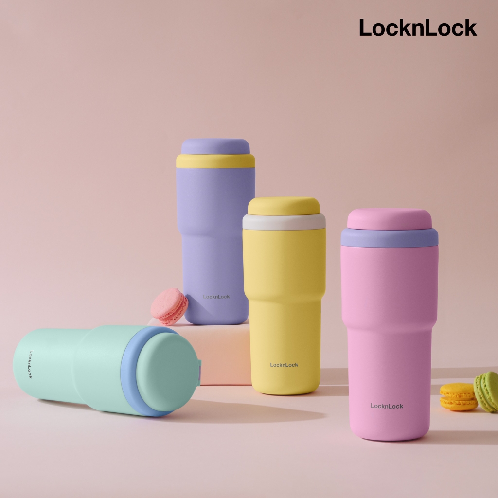 Bình giữ nhiệt Lock&Lock 480ml Daily Macaron Tumbler LHC3292 - Hàng chính hãng thép không gỉ 316L - JoyMall