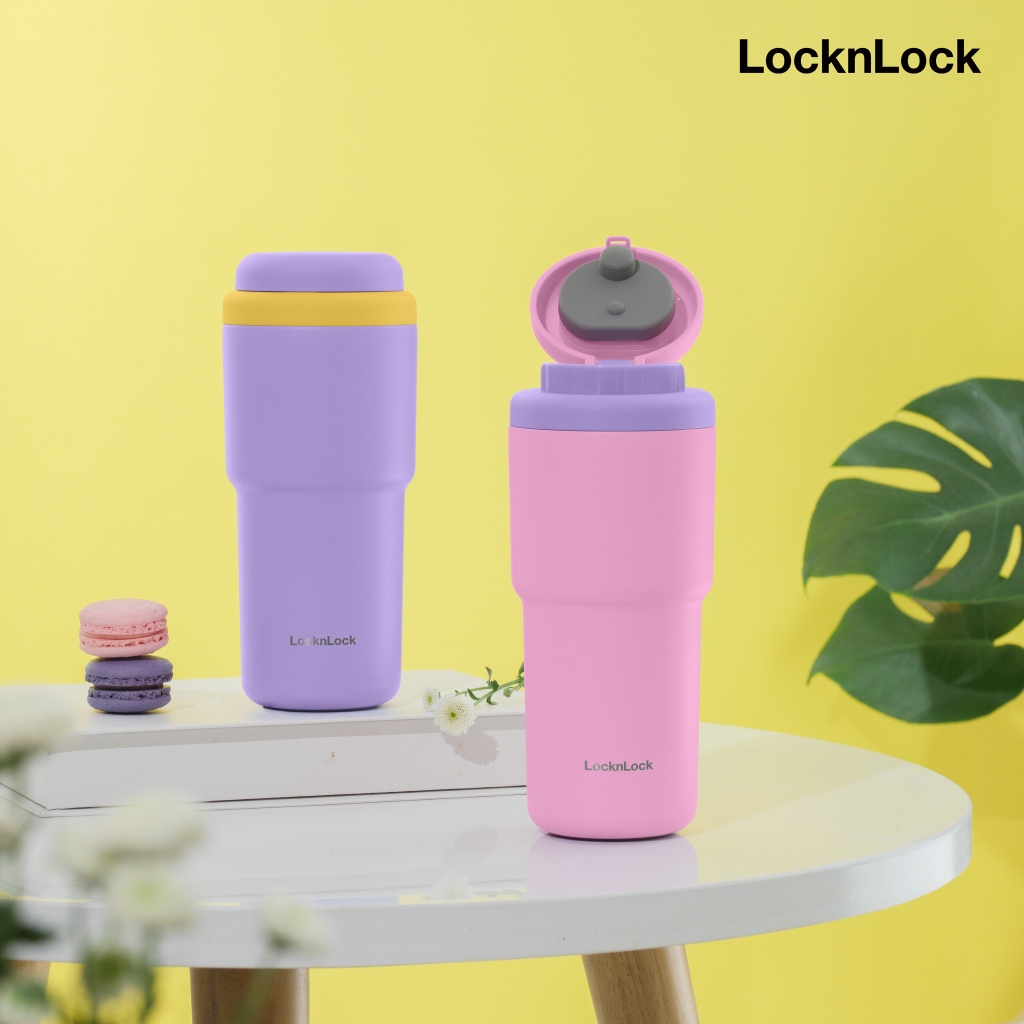 Bình giữ nhiệt Lock&Lock 480ml Daily Macaron Tumbler LHC3292 - Hàng chính hãng thép không gỉ 316L - JoyMall