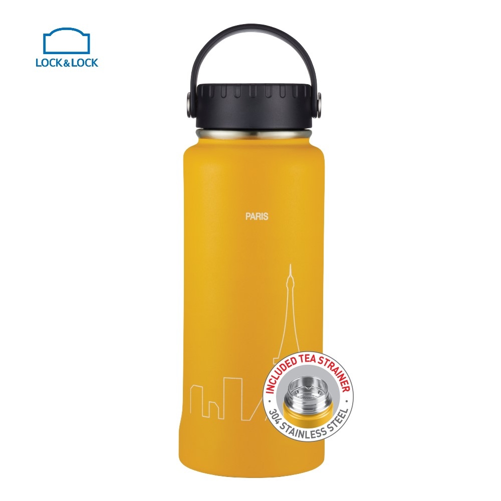 Bình Giữ Nhiệt Lock&Lock Riga Tumbler LHC4160 (897ml) - Hàng Chính Hãng, Bằng Thép Không Gỉ, Có Lưới Lọc Inox - JoyMall