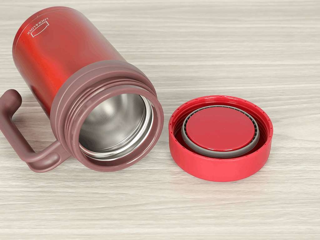 Ly giữ nhiệt Lock&Lock 500ml có tay cầm New Basic Table LHC4026 - Hàng chính hãng, miệng ly rộng - JoyMall