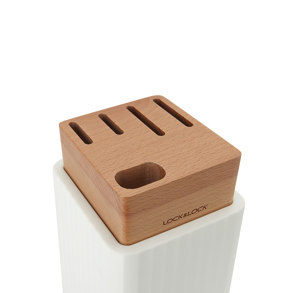 Bộ Dao 6 Món Lock&Lock CKK802 Gồm 4 Dao, 1 Kéo, 1 Hộp Đựng Dao - Hàng Chính Hãng - JoyMall