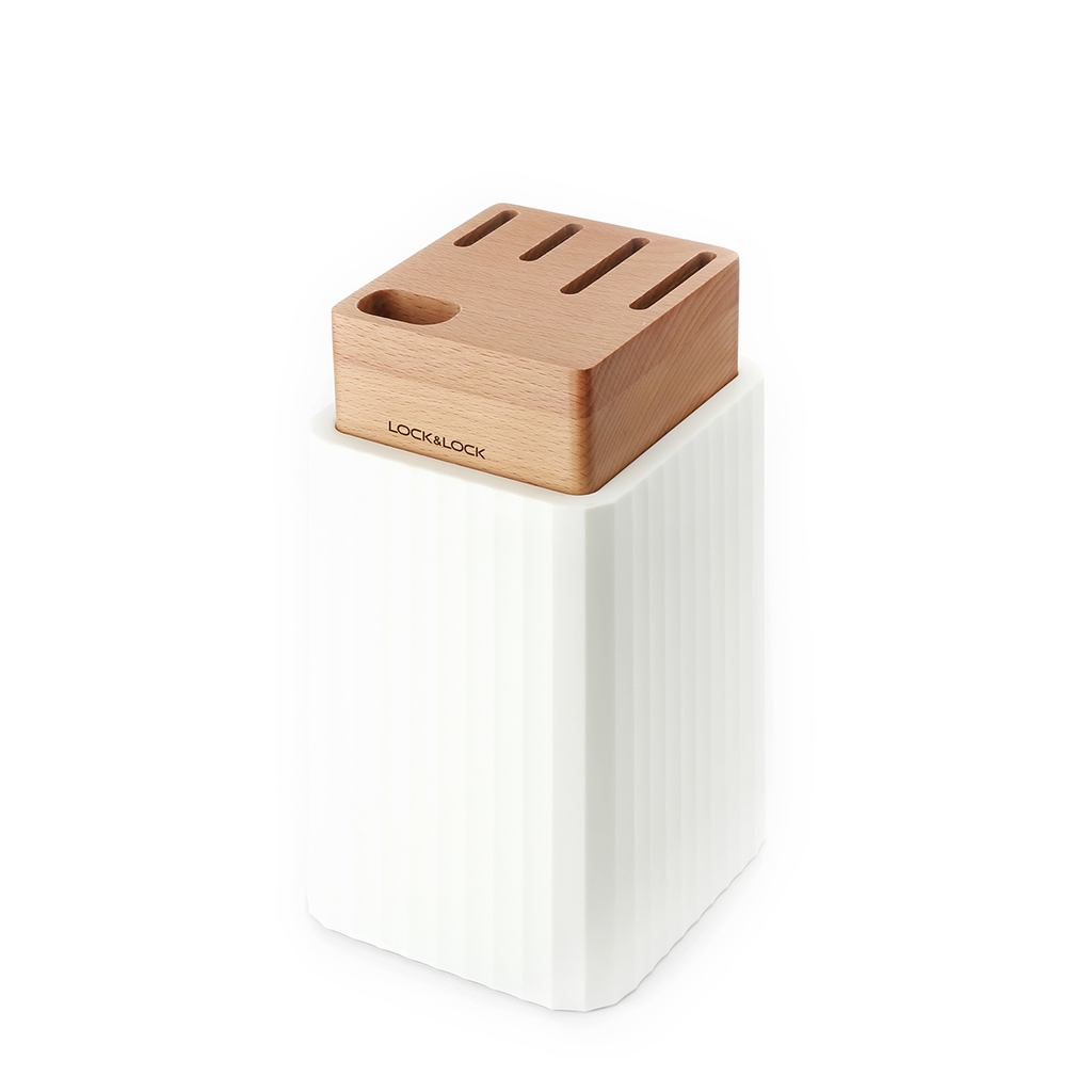 Bộ Dao 6 Món Lock&Lock CKK802 Gồm 4 Dao, 1 Kéo, 1 Hộp Đựng Dao - Hàng Chính Hãng - JoyMall