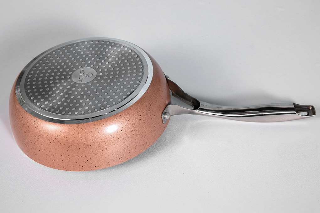 Chảo nhôm sâu vân đá đáy từ Elmich 24cm EL-5741MN, 20cm EL-5740MN