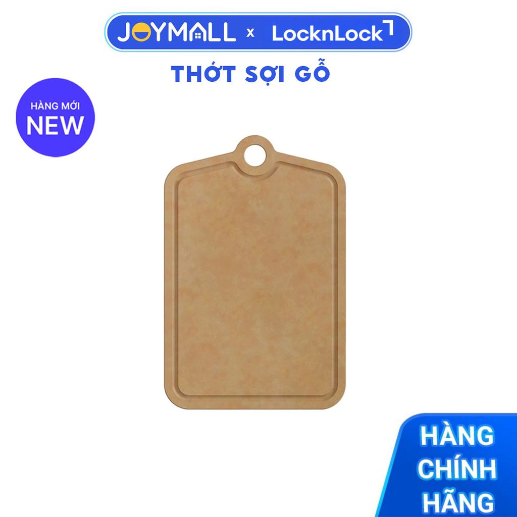 Thớt Sợi Gỗ LocknLock Wood Fiber Cutting Board, Hàng Chính Hãng, Chống Trượt, Rãnh Gom Nước- JoyMall