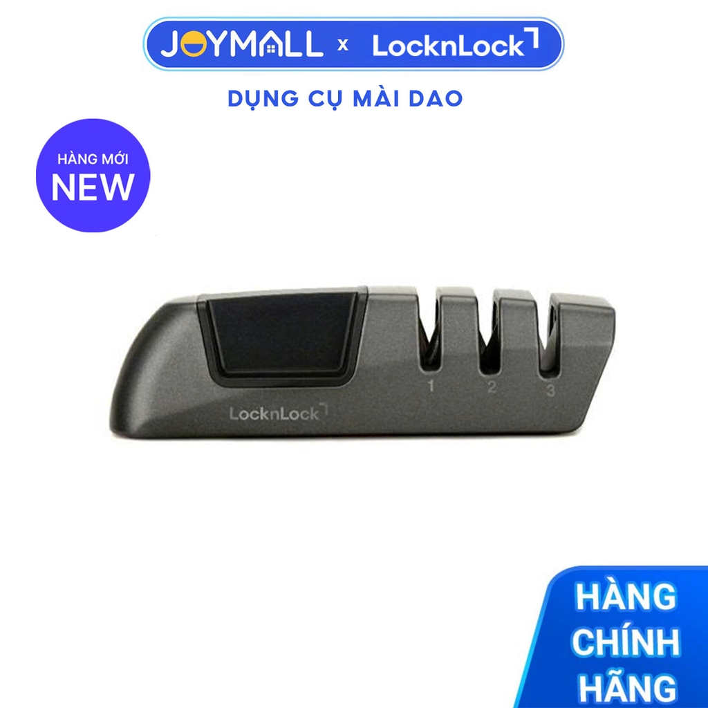 Dụng Cụ Mài Dao 3 Lớp Locknlock CKK118DGRY, Hàng Chính Hãng, 130x40x36mm - JoyMall