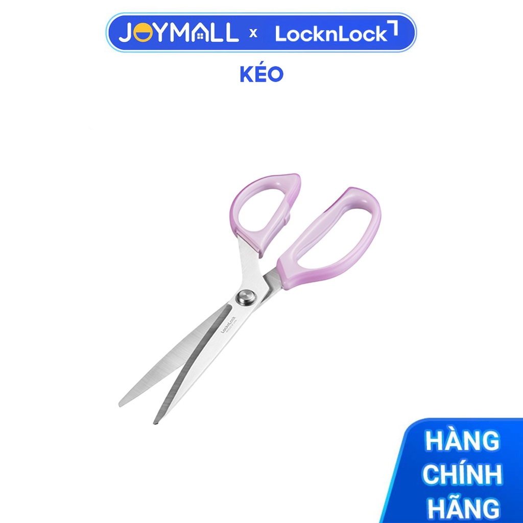 Kéo Nhà Bếp LocknLock Blooming Kitchen Scissors, Hàng Chính Hãng, Thép Không Gỉ - JoyMall