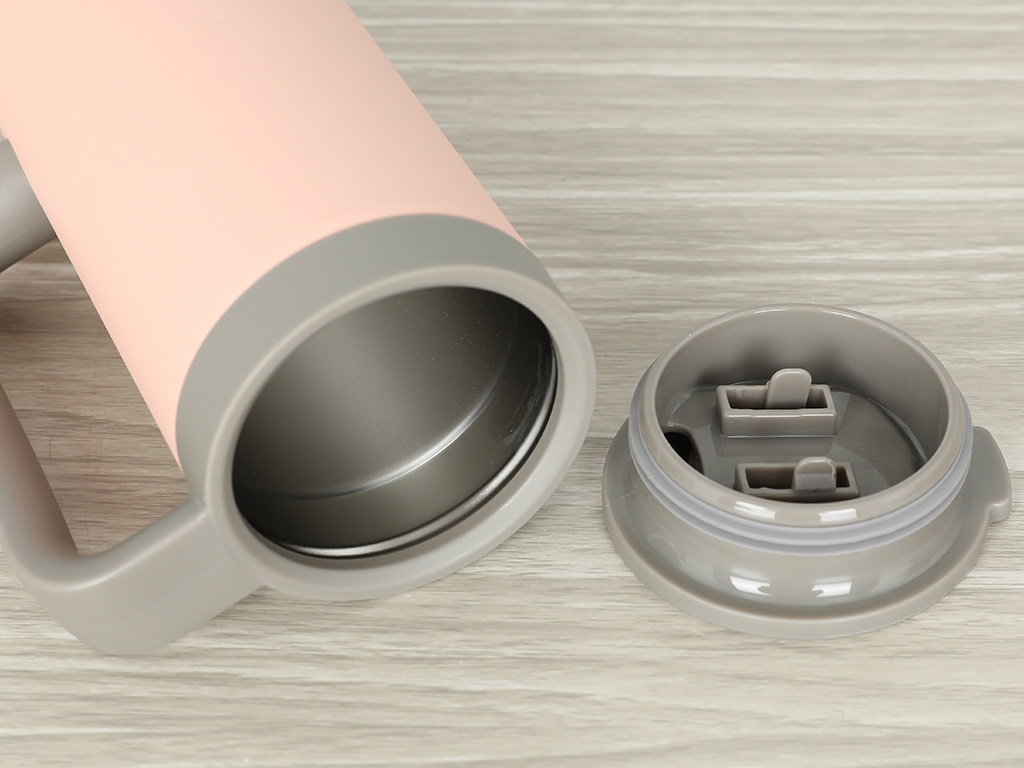 Ly giữ nhiệt LocknLock 473ml có tay cầm LHC4247 - Hàng chính hãng, miệng ly rộng, đế silicone chống ồn - JoyMall