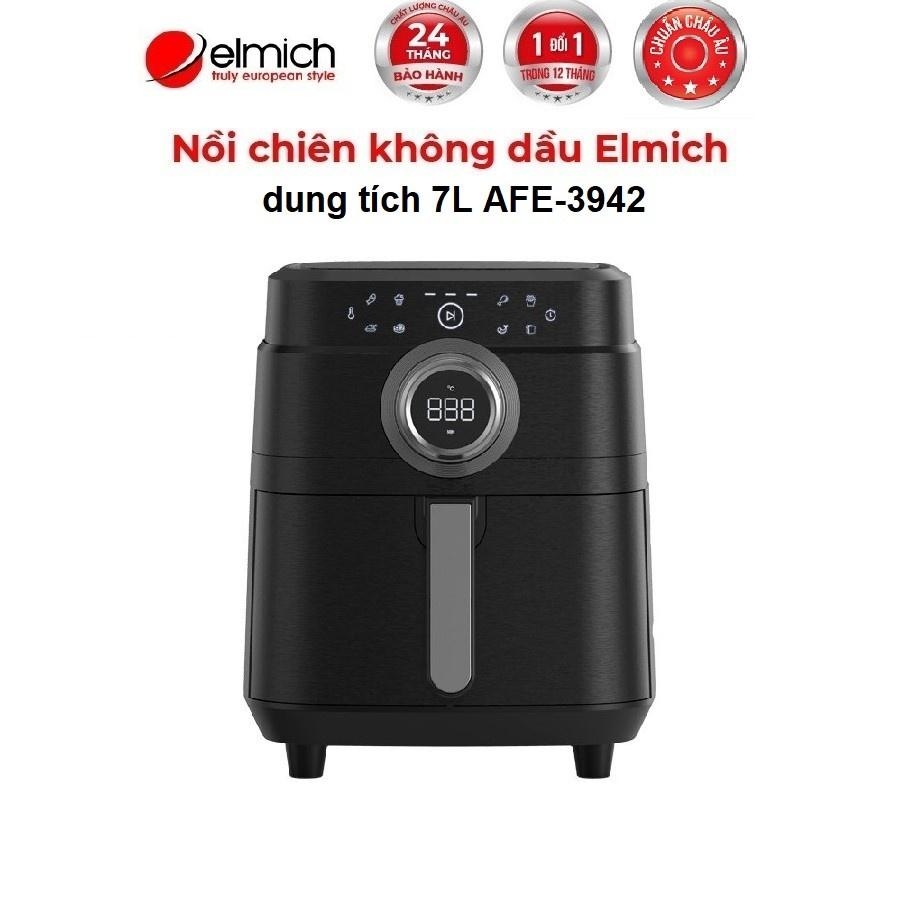 Nồi chiên không dầu Elmich AFE-3942 7L, Hàng chính hãng, Công nghệ Rapid Air, Điều khiển điện tử thông minh - JoyMall