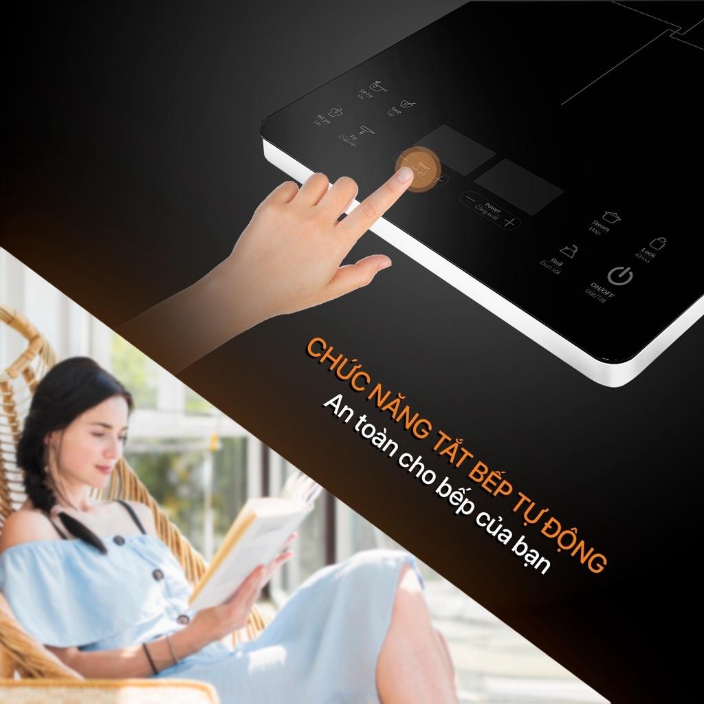 Bếp điện từ đơn Elmich ICE-1831, Hàng chính hãng, Công suất 2100W, Tiết kiệm điện, Bảo vệ quá nhiệt - JoyMall