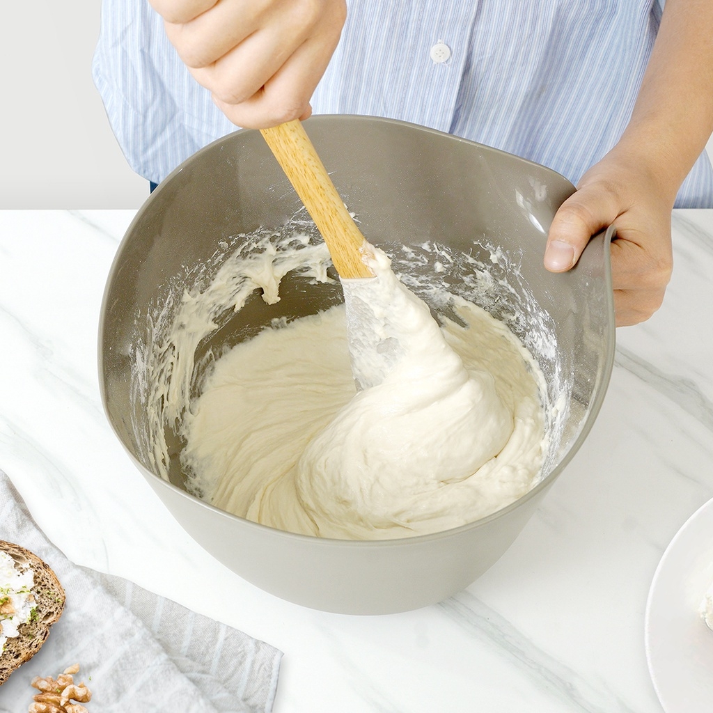 Rổ kèm thau Lock&Lock Mixing Bowl with Colander CKB014GRY - Hàng chính hãng, rổ đựng có rãnh để ráo nước - JoyMall