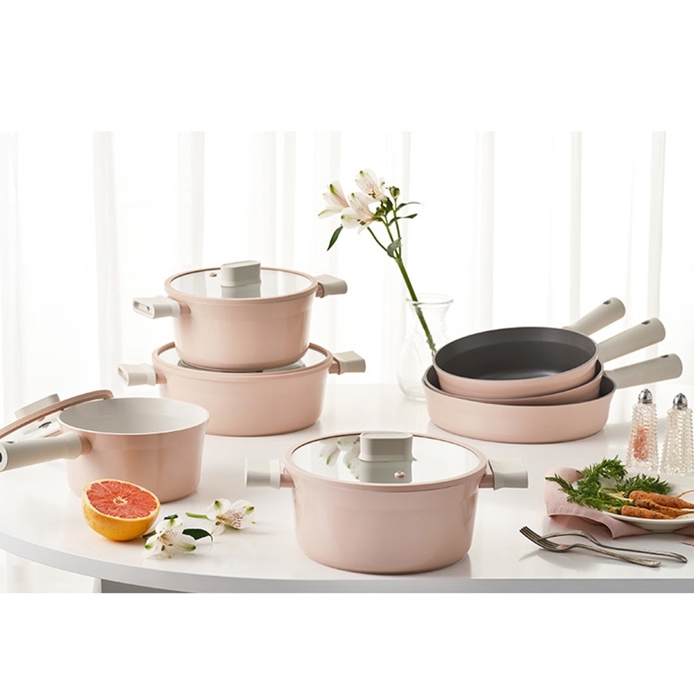 Nồi chảo nhôm chống dính Suit IH Lock&Lock - Hàng chính hãng, dùng được bếp từ, tay cầm êm, dẫn nhiệt nhanh - JoyMall