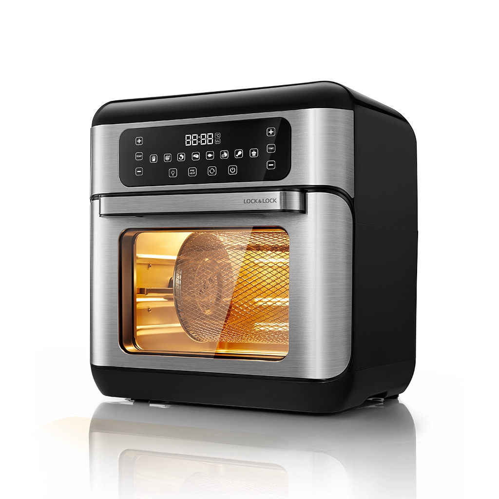 Lò nướng, chiên, sấy không dầu Lock&Lock Air Fryer Oven EJF291BLK 10L- Hàng chính hãng, điều khiển điện tử - JoyMall